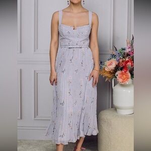 💜Lilac floral midi dress self portrait 💜